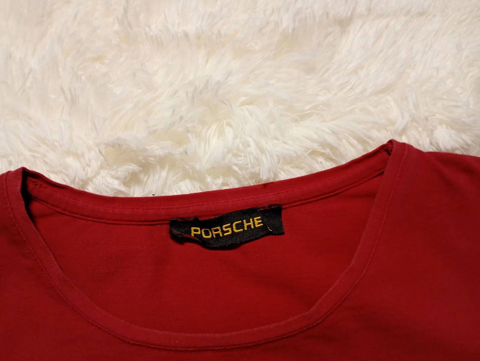 Camiseta com Logo Porsche Design Vintage Vermelha Tamanho G – photo 2